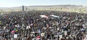 راهپیمایی گسترده یمنی ها در حمایت از ملت فلسطین