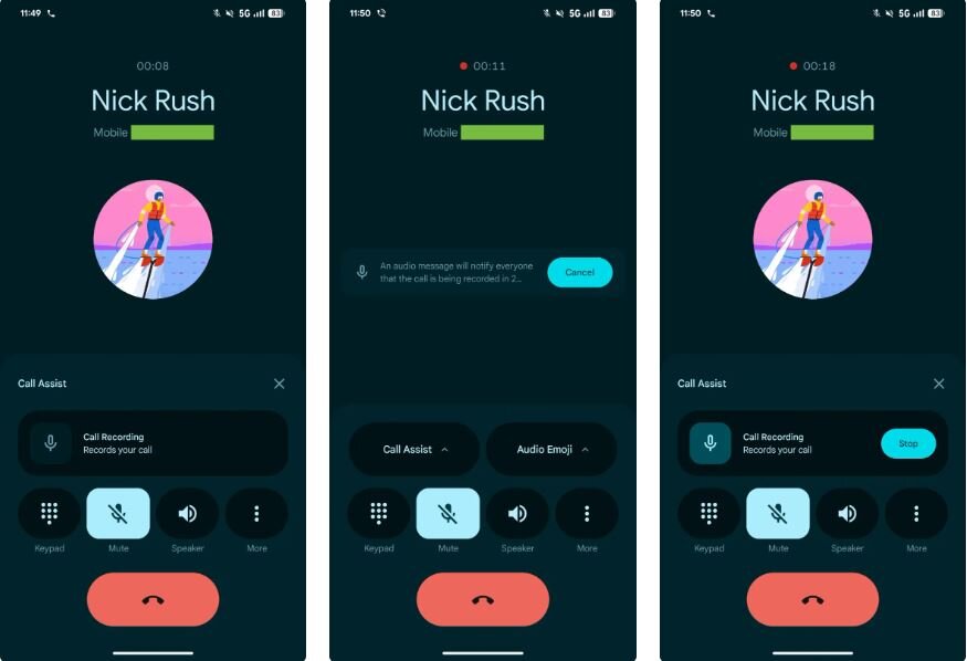 ضبط تماس در گوشیهای گوگل بهصورت جهانی فعال شد