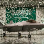 عکس | جنگنده «اف ۳۵» با نشان عربستان سعودی