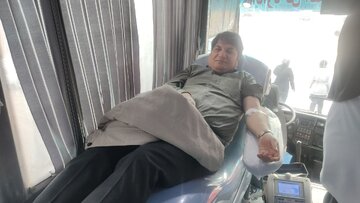 مشارکت کارکنان مخابرات کرمانشاه در طرح اهدای خون