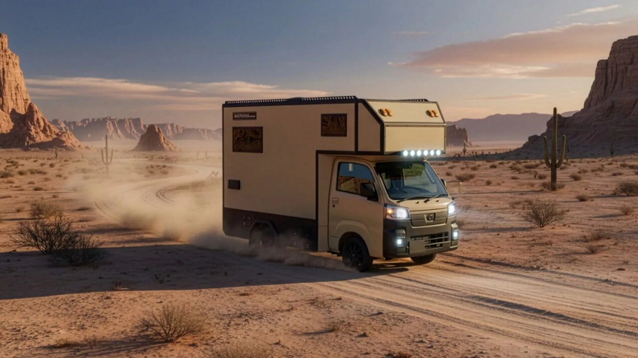 گزارش تصویری| هتل سیار در ابعاد یک وانت کوچک